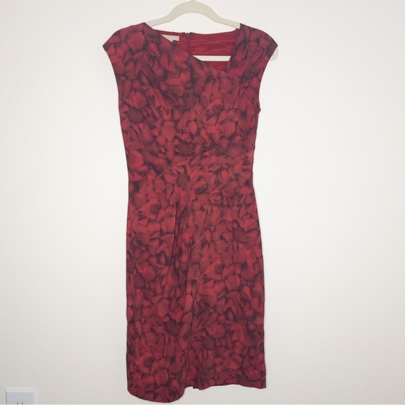 Michael Kors Collection 2010 Runway Rose Petal Asymmetrical Pleated Dress - Picture 2 of 12